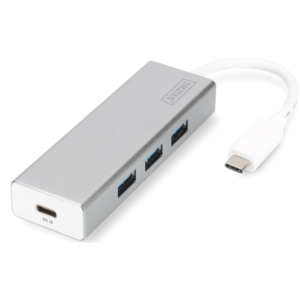 Digitus Type-C to USB3.0 3 Port Hub with Power Delivery (PD)